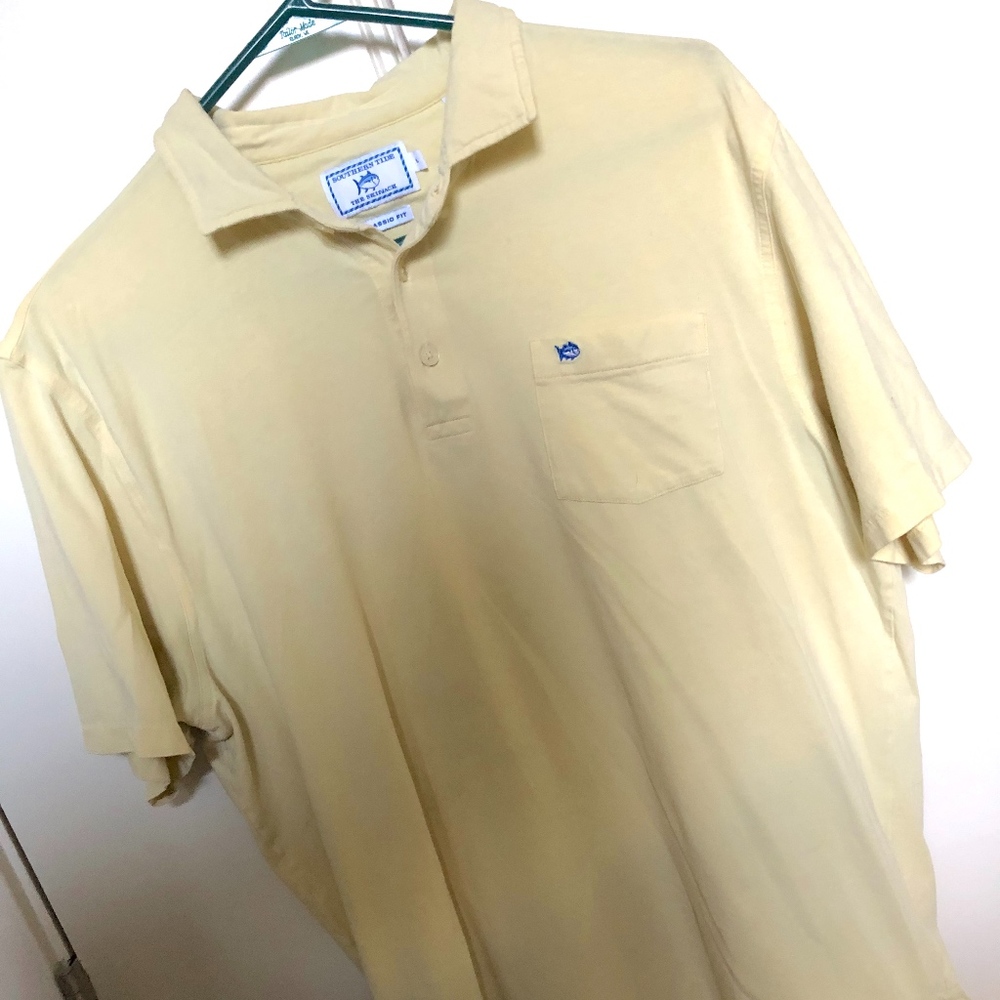 Classic Pale Yellow Southern Tide Polo